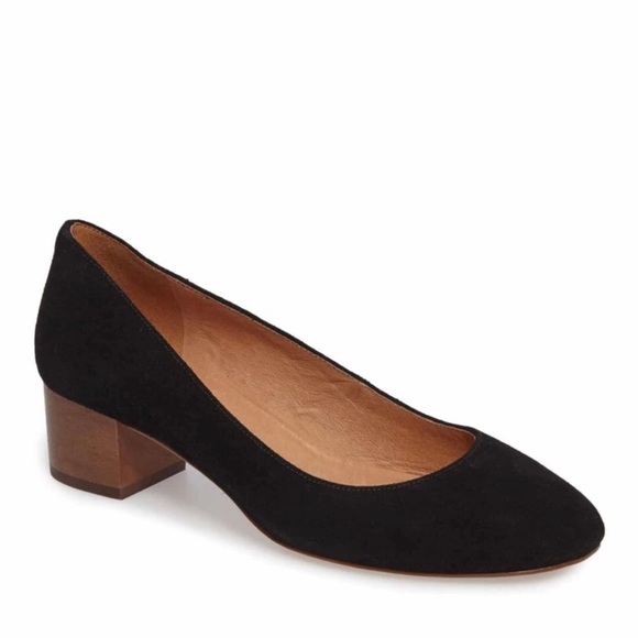 Madewell Shoes - Madewell “Ella” Suede Block Heels Size 7